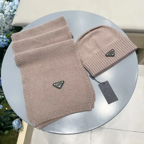 Prada Hat and Scarf Set #1415788 $64.00 USD, Wholesale Replica Prada Hat and Scarf and Glove Set