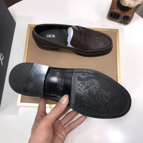 Replica Christian Dior Leather Shoes For Men #1415799 $100.00 USD for Wholesale