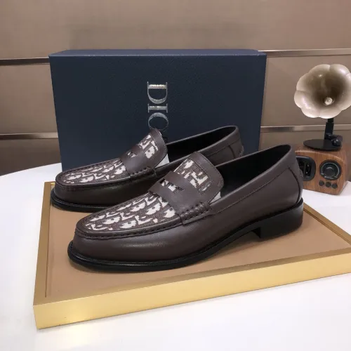 Christian Dior Leather Shoes For Men #1415801 $100.00 USD, Wholesale Replica Christian Dior Leather Shoes