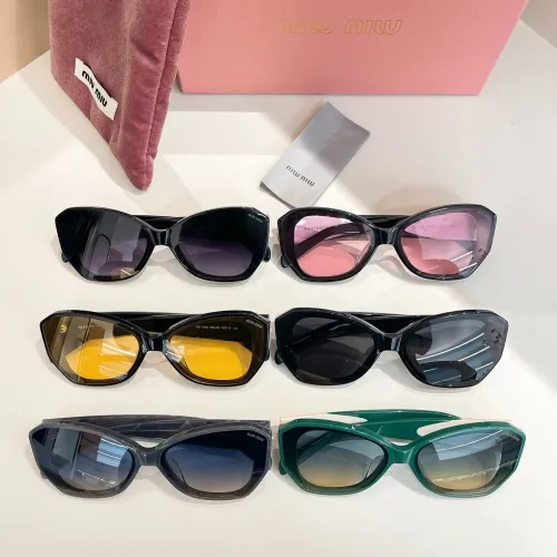 Replica MIU MIU AAA Quality Sunglasses #1415945 $60.00 USD for Wholesale