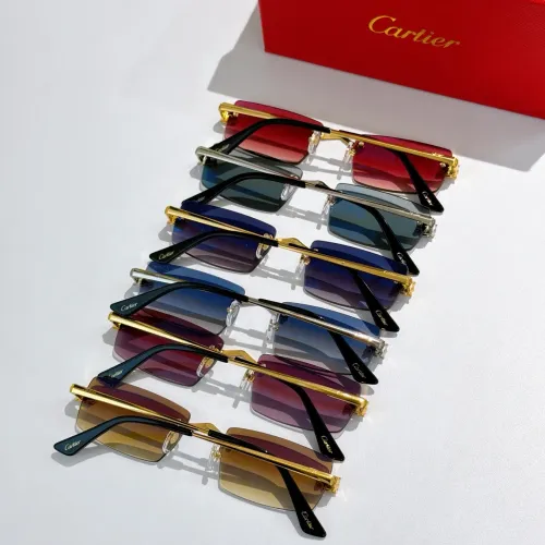 Replica Cartier AAA Quality Sunglassess #1415980 $60.00 USD for Wholesale