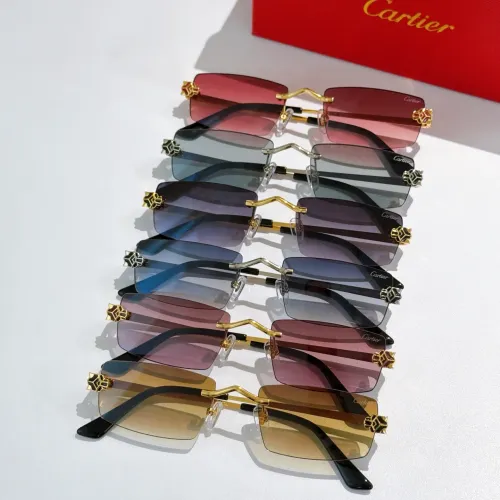 Replica Cartier AAA Quality Sunglassess #1415983 $60.00 USD for Wholesale