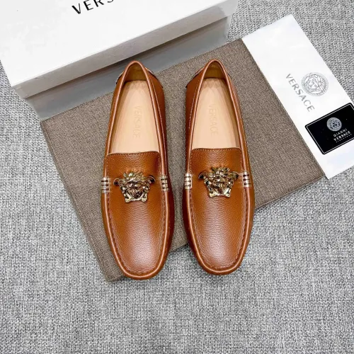 Replica Versace Leather Shoes For Men #1416054 $85.00 USD for Wholesale