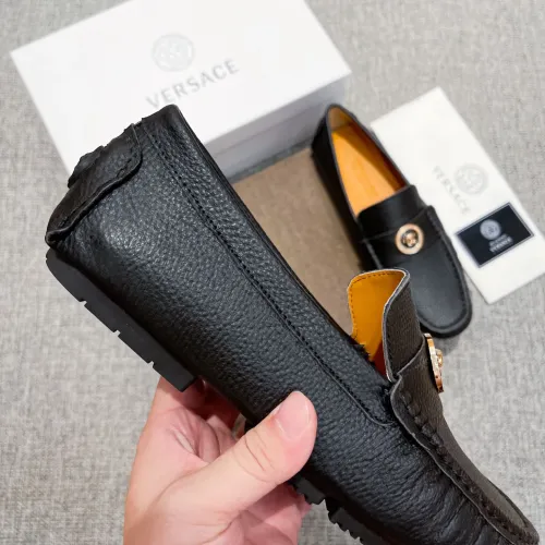 Replica Versace Leather Shoes For Men #1416056 $85.00 USD for Wholesale