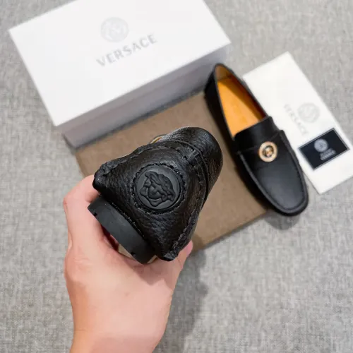 Replica Versace Leather Shoes For Men #1416056 $85.00 USD for Wholesale
