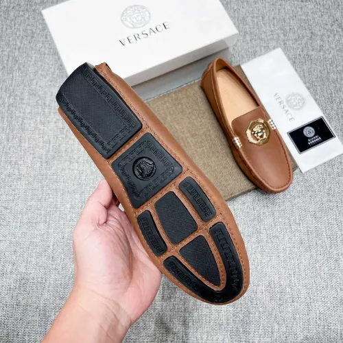 Replica Versace Leather Shoes For Men #1416057 $85.00 USD for Wholesale