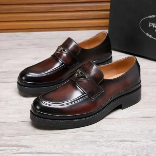 Prada Leather Shoes For Men #1416116 $100.00 USD, Wholesale Replica Prada Leather Shoes