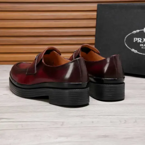 Replica Prada Leather Shoes For Men #1416117 $100.00 USD for Wholesale