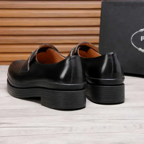 Replica Prada Leather Shoes For Men #1416119 $100.00 USD for Wholesale