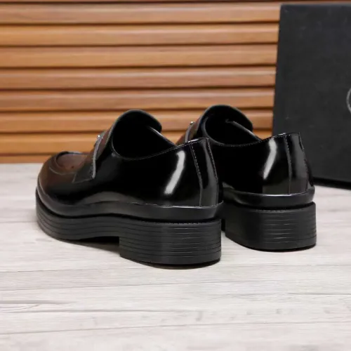 Replica Prada Leather Shoes For Men #1416120 $100.00 USD for Wholesale