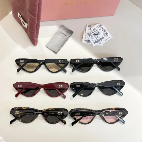 Replica MIU MIU AAA Quality Sunglasses #1416284 $60.00 USD for Wholesale