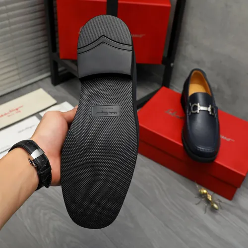 Replica Salvatore Ferragamo Leather Shoes For Men #1416443 $98.00 USD for Wholesale