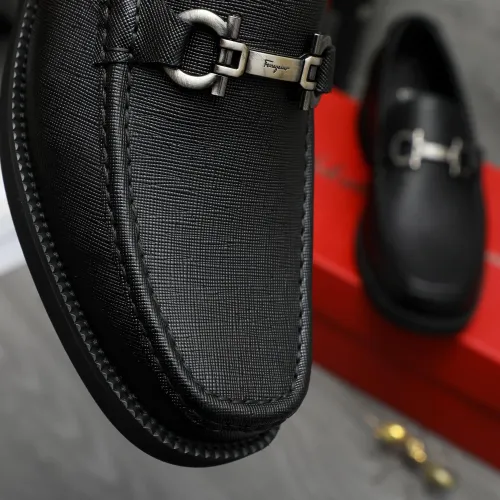 Replica Salvatore Ferragamo Leather Shoes For Men #1416444 $98.00 USD for Wholesale