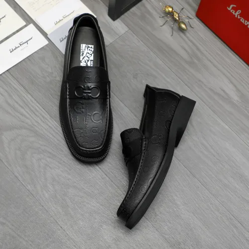 Salvatore Ferragamo Leather Shoes For Men #1416446 $98.00 USD, Wholesale Replica Salvatore Ferragamo Leather Shoes