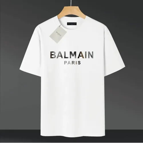 Balmain T-Shirts Short Sleeved For Unisex #1416458 $39.00 USD, Wholesale Replica Balmain T-Shirts