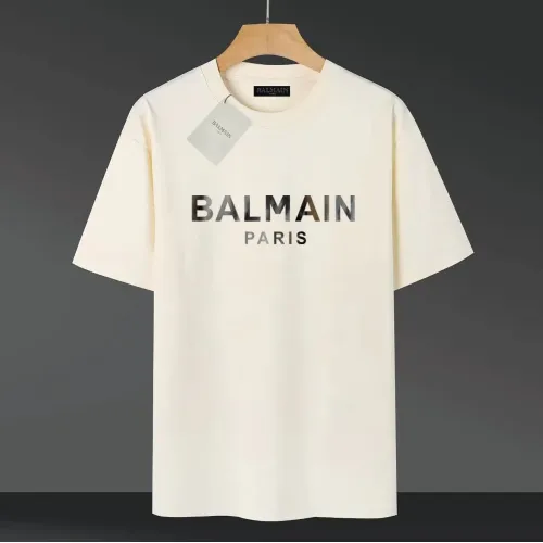 Balmain T-Shirts Short Sleeved For Unisex #1416459 $39.00 USD, Wholesale Replica Balmain T-Shirts