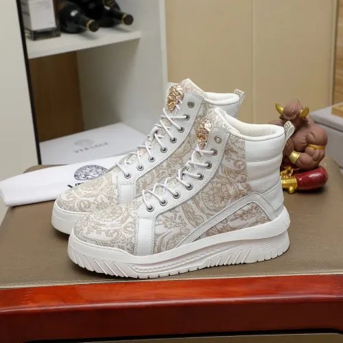 Versace High Tops Shoes For Men #1416494 $85.00 USD, Wholesale Replica Versace High Tops Shoes