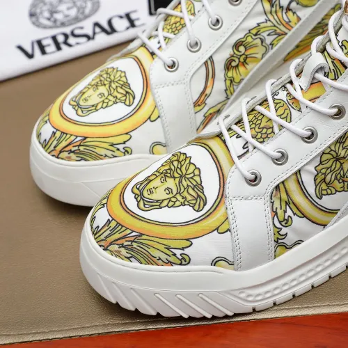 Replica Versace High Tops Shoes For Men #1416497 $85.00 USD for Wholesale