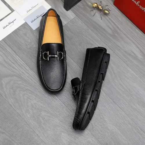Salvatore Ferragamo Leather Shoes For Men #1416529 $76.00 USD, Wholesale Replica Salvatore Ferragamo Leather Shoes