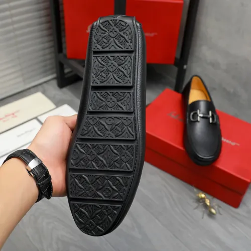 Replica Salvatore Ferragamo Leather Shoes For Men #1416529 $76.00 USD for Wholesale
