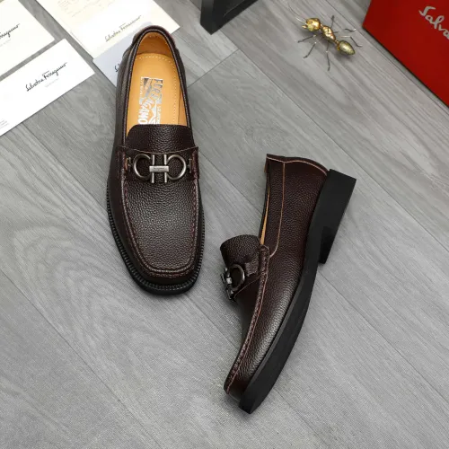 Salvatore Ferragamo Leather Shoes For Men #1416536 $96.00 USD, Wholesale Replica Salvatore Ferragamo Leather Shoes