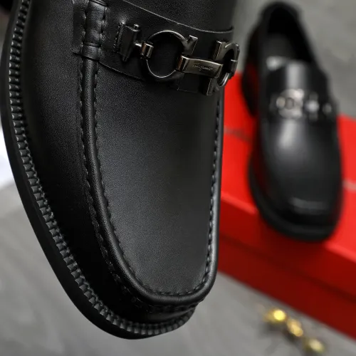 Replica Salvatore Ferragamo Leather Shoes For Men #1416539 $96.00 USD for Wholesale