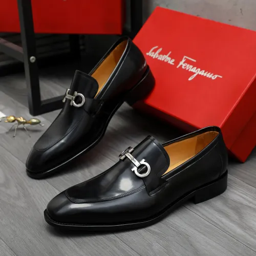 Salvatore Ferragamo Leather Shoes For Men #1416544 $88.00 USD, Wholesale Replica Salvatore Ferragamo Leather Shoes