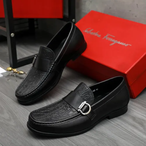 Salvatore Ferragamo Leather Shoes For Men #1416547 $88.00 USD, Wholesale Replica Salvatore Ferragamo Leather Shoes