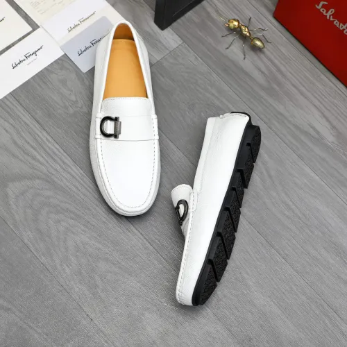 Replica Salvatore Ferragamo Leather Shoes For Men #1416548 $76.00 USD for Wholesale
