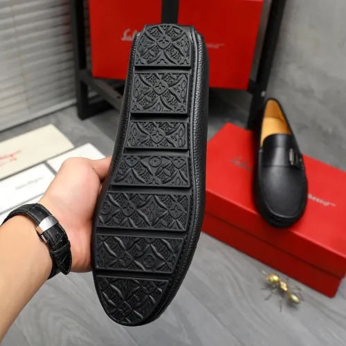 Replica Salvatore Ferragamo Leather Shoes For Men #1416550 $76.00 USD for Wholesale