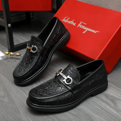 Salvatore Ferragamo Leather Shoes For Men #1416551 $88.00 USD, Wholesale Replica Salvatore Ferragamo Leather Shoes