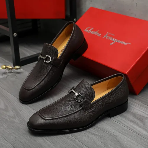 Salvatore Ferragamo Leather Shoes For Men #1416552 $88.00 USD, Wholesale Replica Salvatore Ferragamo Leather Shoes