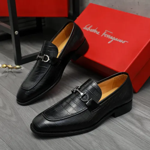 Salvatore Ferragamo Leather Shoes For Men #1416555 $88.00 USD, Wholesale Replica Salvatore Ferragamo Leather Shoes