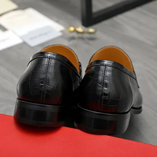Replica Salvatore Ferragamo Leather Shoes For Men #1416555 $88.00 USD for Wholesale