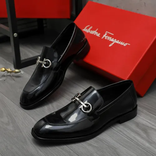 Salvatore Ferragamo Leather Shoes For Men #1416564 $88.00 USD, Wholesale Replica Salvatore Ferragamo Leather Shoes