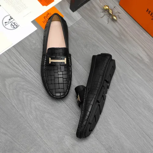 Hermes Leather Shoes For Men #1416937 $76.00 USD, Wholesale Replica Hermes Leather Shoes