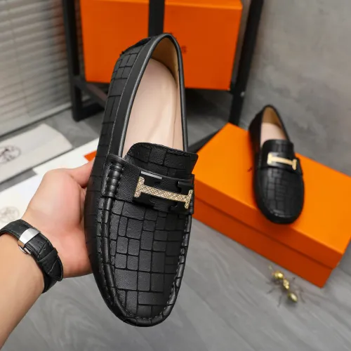 Replica Hermes Leather Shoes For Men #1416937 $76.00 USD for Wholesale