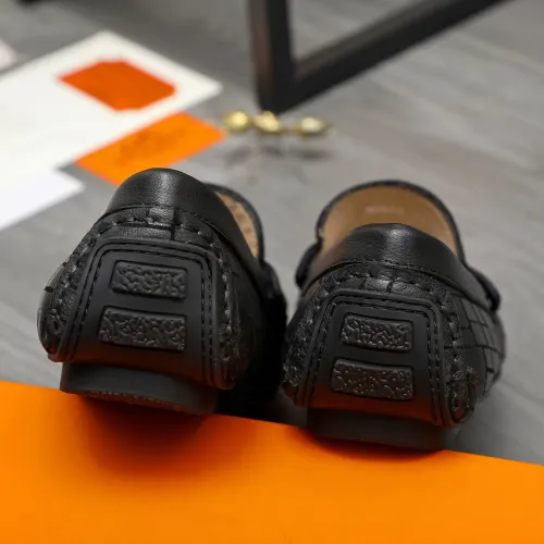 Replica Hermes Leather Shoes For Men #1416937 $76.00 USD for Wholesale