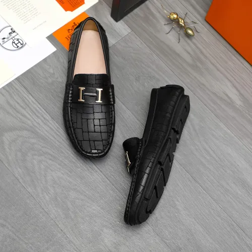 Hermes Leather Shoes For Men #1416938 $76.00 USD, Wholesale Replica Hermes Leather Shoes