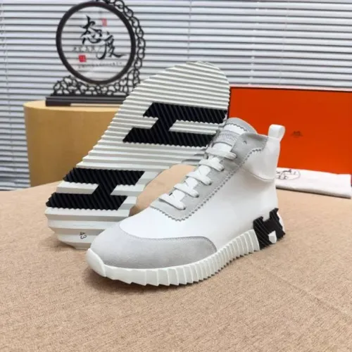 Replica Hermes High Tops Shoes For Men #1416996 $80.00 USD for Wholesale