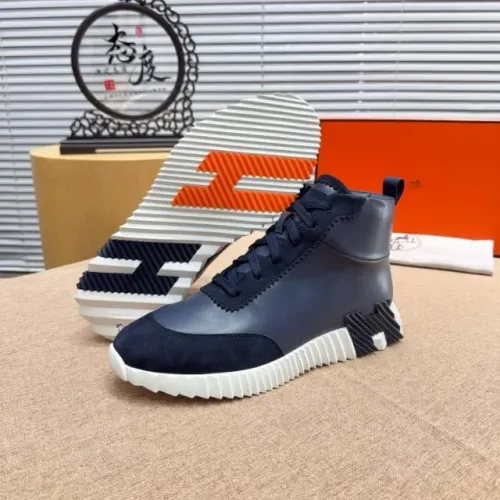 Replica Hermes High Tops Shoes For Men #1416998 $80.00 USD for Wholesale