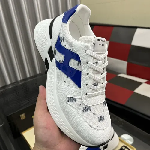 Replica Hermes Casual Shoes For Men #1417033 $98.00 USD for Wholesale