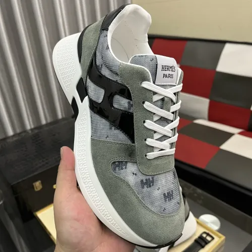 Replica Hermes Casual Shoes For Men #1417039 $98.00 USD for Wholesale