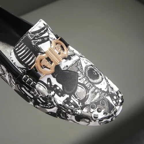 Replica Versace Leather Shoes For Men #1417131 $76.00 USD for Wholesale