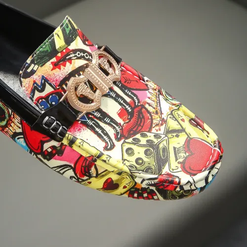 Replica Versace Leather Shoes For Men #1417132 $76.00 USD for Wholesale