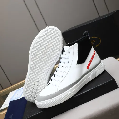 Replica Prada High Top Shoes For Men #1417142 $85.00 USD for Wholesale
