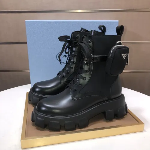 Replica Prada Boots For Women #1417157 $125.00 USD for Wholesale