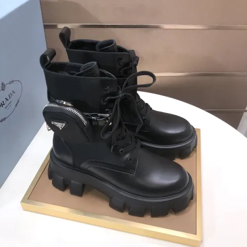 Replica Prada Boots For Women #1417157 $125.00 USD for Wholesale