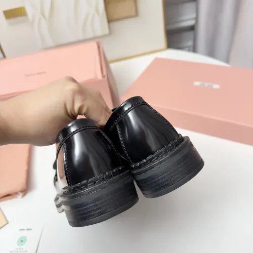 Replica MIU MIU Leather Shoes For Women #1417427 $108.00 USD for Wholesale