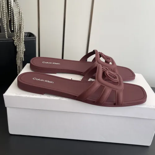 Replica Calvin Klein CK Slippers For Women #1417480 $64.00 USD for Wholesale